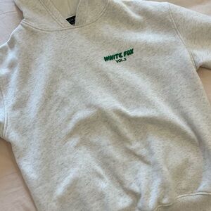 White fox hoodie